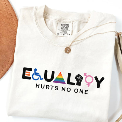 Comfort Colors Pride Shirt, Gay Shirt, LGBTQ Shirt, Lesbian Shirt, Inclusive Shirt, Trans Shirt, Queer Tee, Equality Hurts No One Shirt