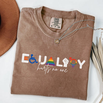 Comfort Colors Pride Shirt, Gay Shirt, LGBTQ Shirt, Lesbian Shirt, Inclusive Shirt, Trans Shirt, Queer Tee, Equality Hurts No One Shirt