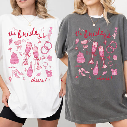Bride Bridesmaid Shirt, Comfort Colors, Bridal Party Gift, Custom Wedding Day Getting Ready, Trendy Bachelorette Merch, Group Matching Tee