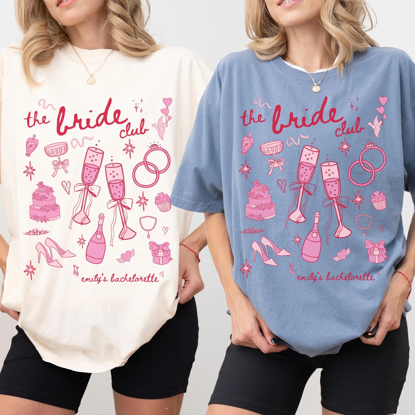 Custom Bride Bridesmaid Shirt, Comfort Colors, Bridal Party Gift, Wedding Day Getting Ready, Trendy Bachelorette Merch, Group Matching Tee