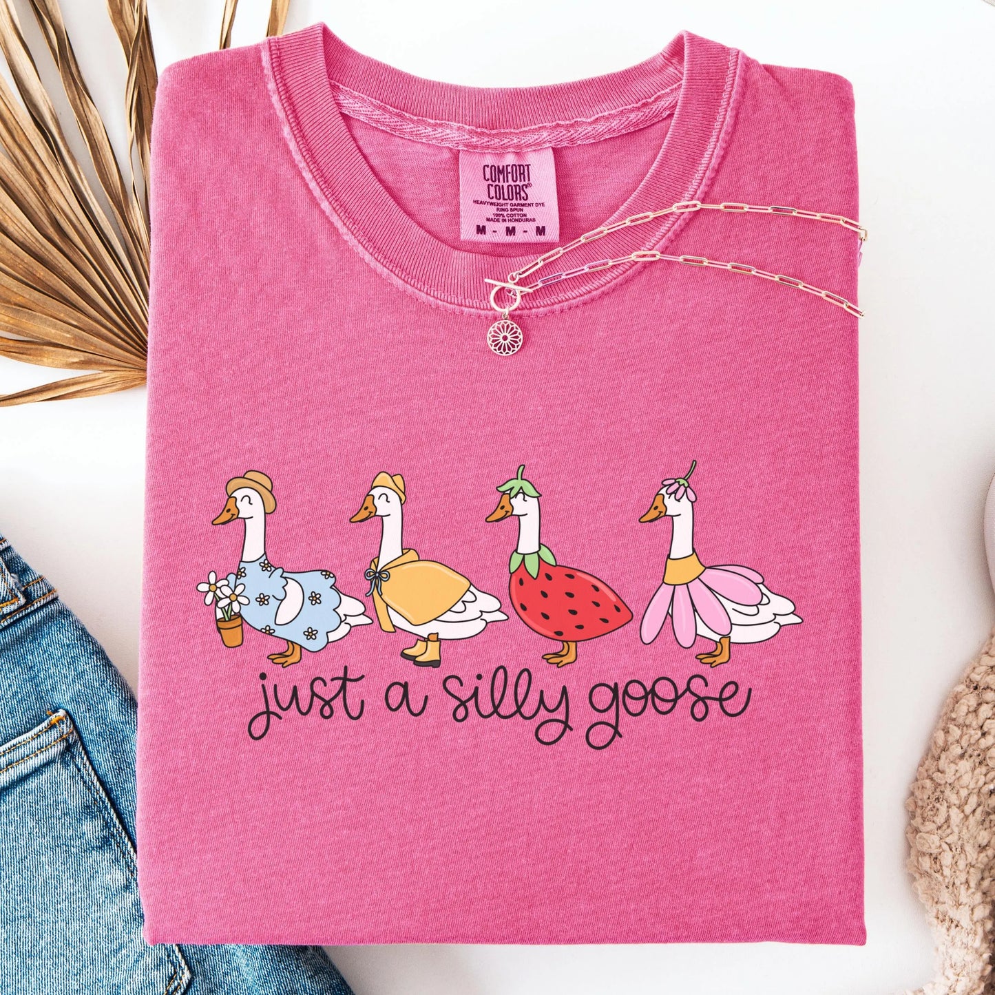 Comfort Colors Silly Goose On The Loose Shirt, Goose T-Shirt, Silly Goose Shirts, Funny Graphic Shirt, Cute Goose Shirt, Easter Shirt