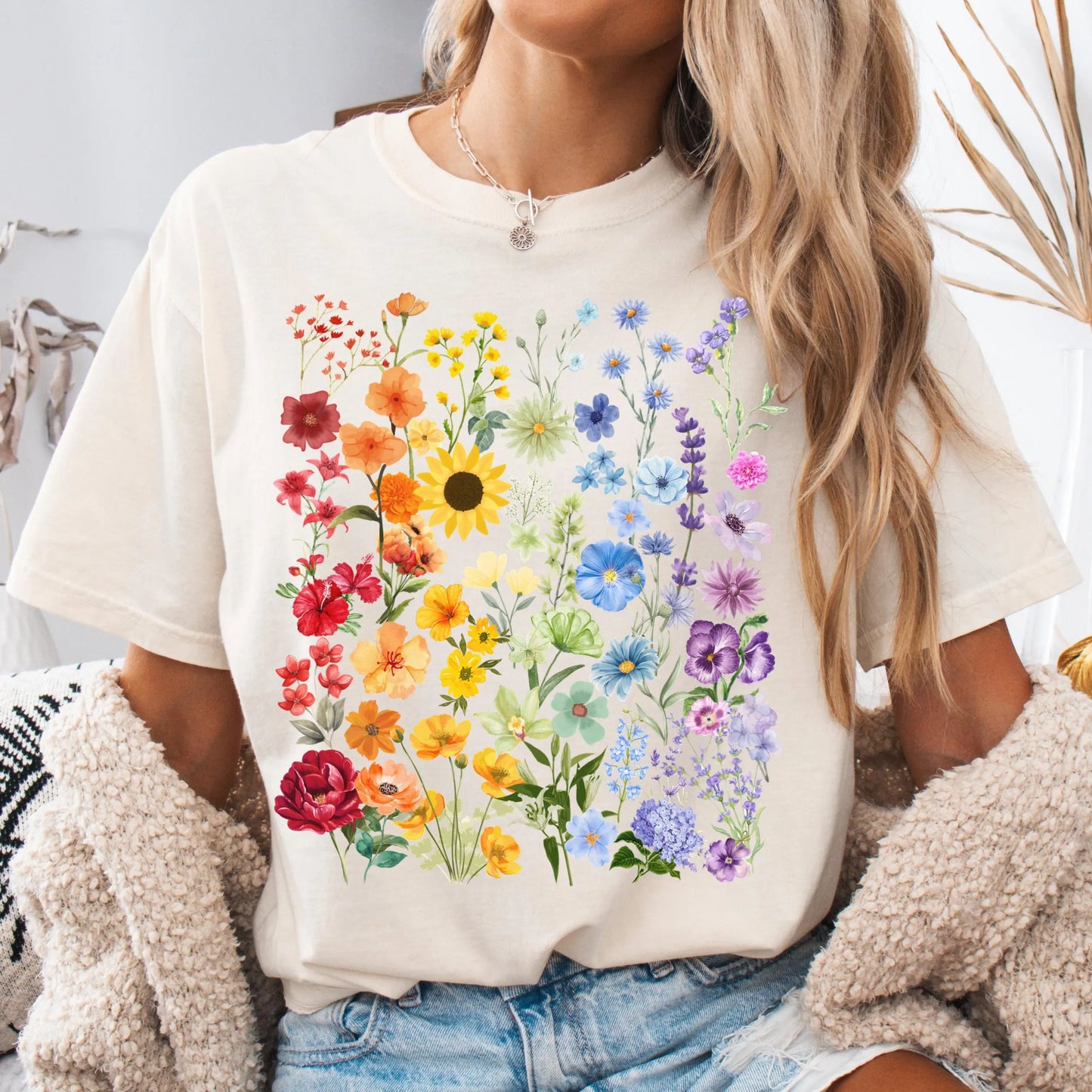 Comfort Colors Pride Shirt, Gay Shirt, LGBTQ Shirt, Floral Shirt, Lesbian Shirt, Inclusive Tee, Transgender Shirt, Equality Tee, Flower Tee