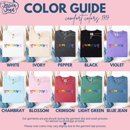 Comfort Colors Pride Shirt, Gay Shirt, LGBTQ Shirt, Trans Shirt, Lesbian Tee, Inclusive Shirt, Transgender Shirt, Equality Tee, Bow Shirt
