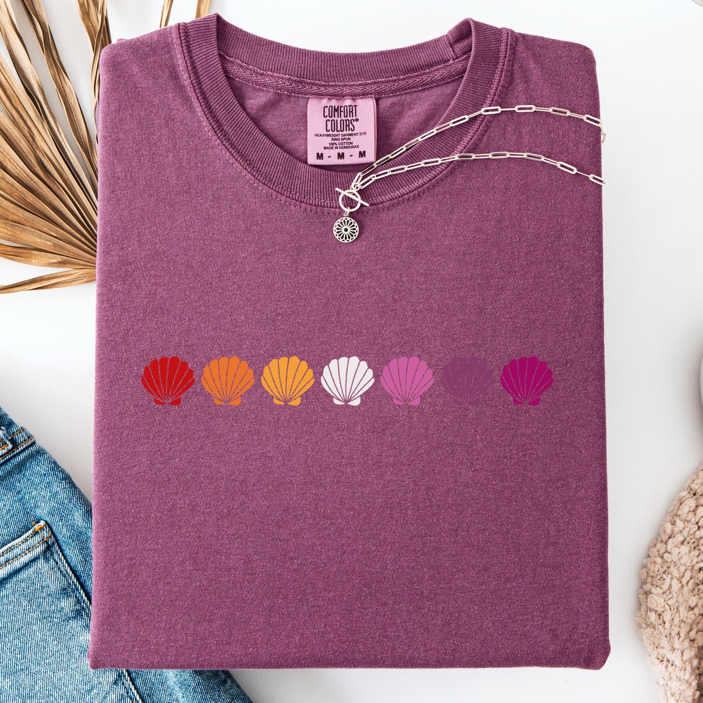 Comfort Colors Lesbian Shirt, Lesbian Pride Shirt, Pride Shirt, Gay Shirt, LGBTQ Shirt, Sapphic Shirt Shirt, Inclusive Shirt, Lesbian Flag