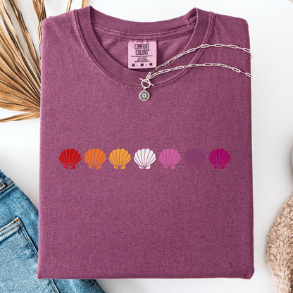 Comfort Colors Lesbian Shirt, Lesbian Pride Shirt, Pride Shirt, Gay Shirt, LGBTQ Shirt, Sapphic Shirt Shirt, Inclusive Shirt, Lesbian Flag