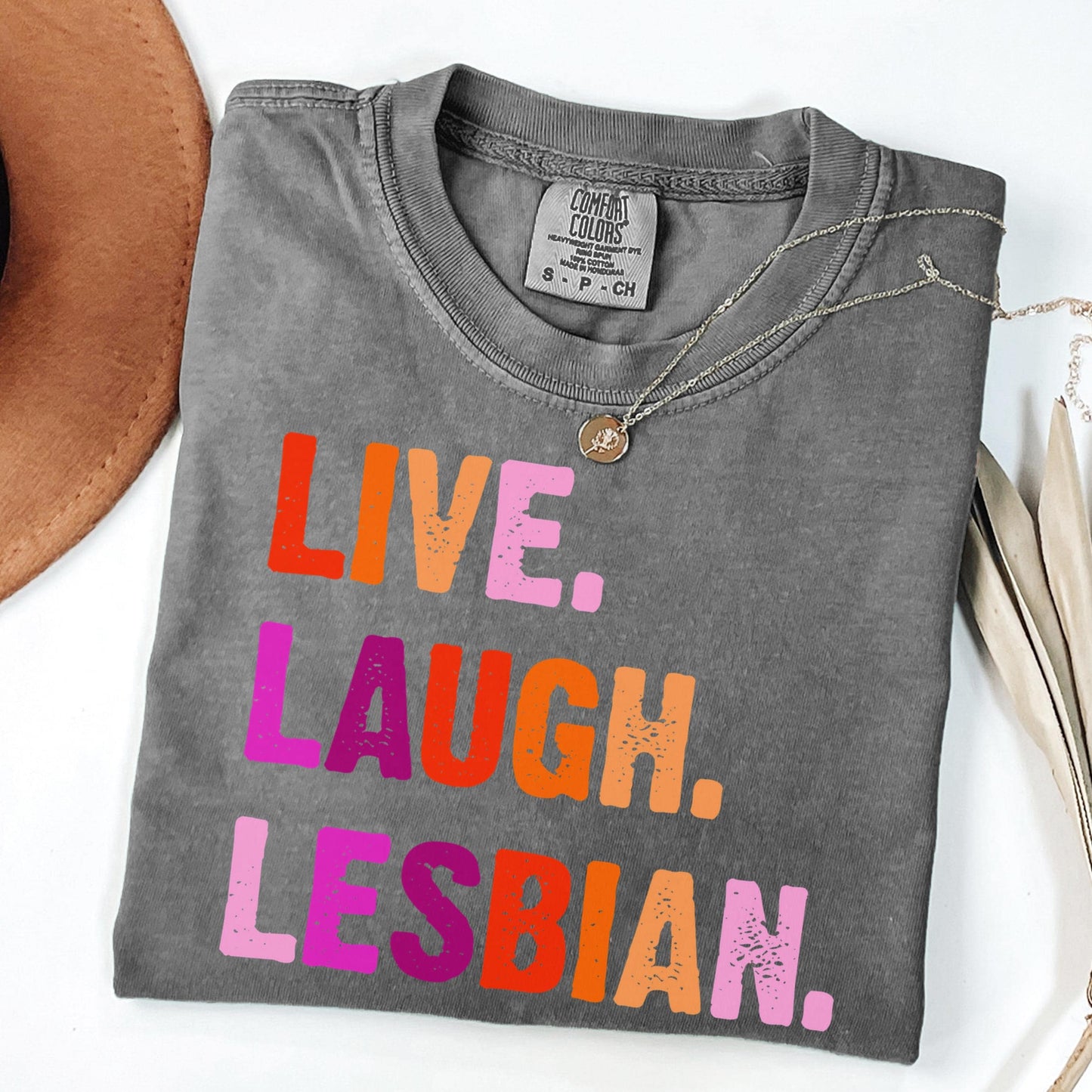 Comfort Colors Lesbian Shirt, Lesbian Pride Shirt, Pride Shirt, Gay Shirt, LGBTQ Shirt, Sapphic Shirt Shirt, Inclusive Shirt, Lesbian Flag