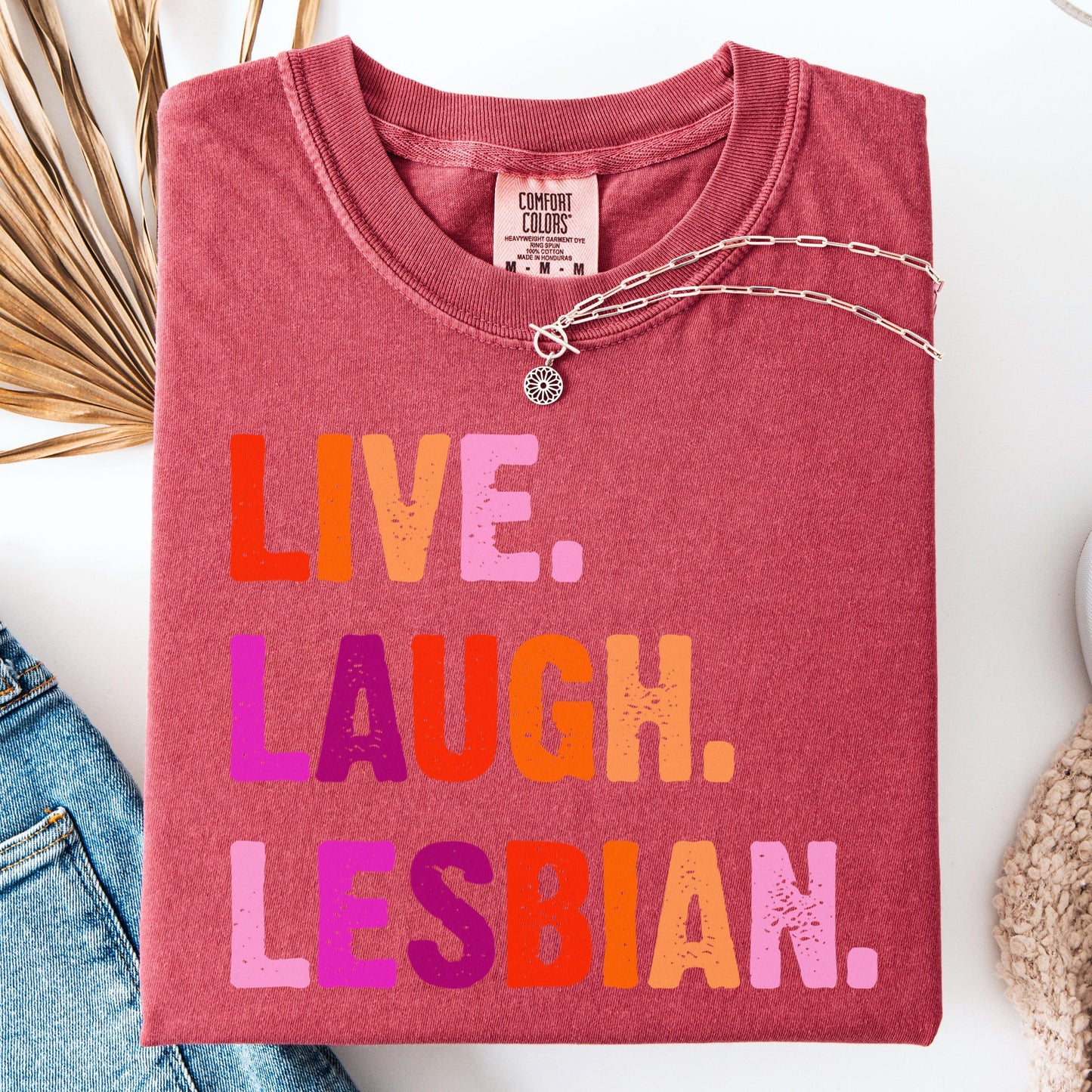 Comfort Colors Lesbian Shirt, Lesbian Pride Shirt, Pride Shirt, Gay Shirt, LGBTQ Shirt, Sapphic Shirt Shirt, Inclusive Shirt, Lesbian Flag