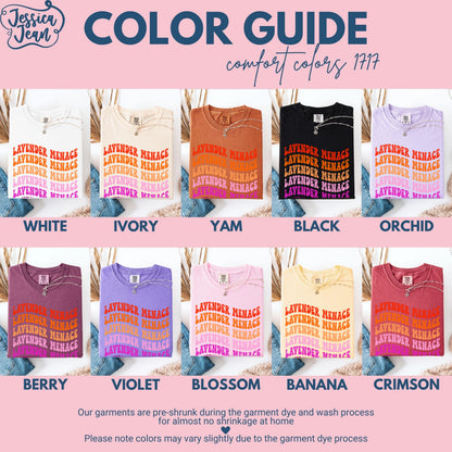 Comfort Colors Lesbian Shirt, Lesbian Pride Shirt, Pride Shirt, Gay Shirt, LGBTQ Shirt, Sapphic Shirt Shirt, Lavender Menace Shirt
