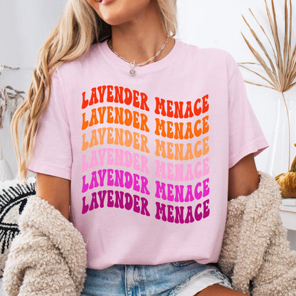 Comfort Colors Lesbian Shirt, Lesbian Pride Shirt, Pride Shirt, Gay Shirt, LGBTQ Shirt, Sapphic Shirt Shirt, Lavender Menace Shirt