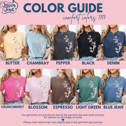 Comfort Colors Trans Shirt, Gay Shirt, Pride Shirt, Lesbian Shirt, Inclusive Shirt, Floral Shirt, Transgender Shirt, Subtle Trans Shirt