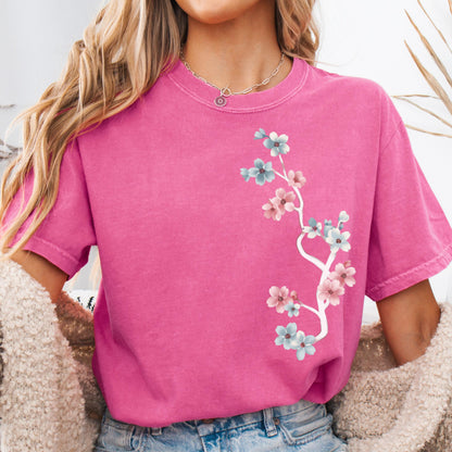 Comfort Colors Trans Shirt, Gay Shirt, Pride Shirt, Lesbian Shirt, Inclusive Shirt, Floral Shirt, Transgender Shirt, Subtle Trans Shirt
