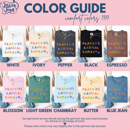 Comfort Colors Pride Shirt, Gay Shirt, LGBTQ Shirt, Lesbian Shirt, Inclusive Shirt, Trans Shirt, Equality Shirt, Practice Radical Empathy