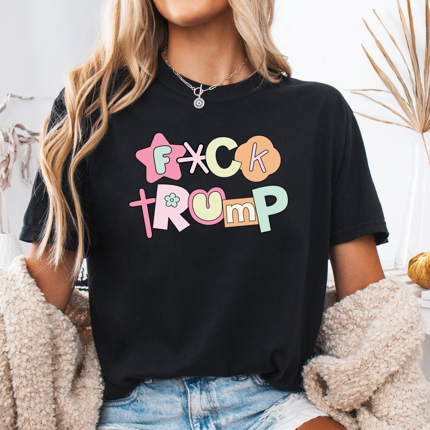 Fck Trump Comfort Colors Shirt, Anti Trump Shirt, Protest Shirt, Tee Shirt Gift for Democrat, F Trump Progressive Feminist Liberal Tee