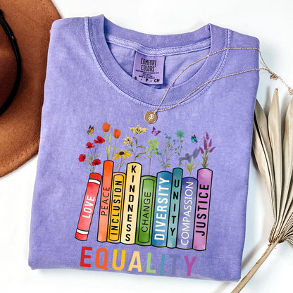 Pride Comfort Colors Shirt, Equality Shirt, Gay Pride Tshirt, LGBTQ Shirt, Gay Shirt, Lesbian Shirt, Social Justice Tee, Gay Ally Shirt