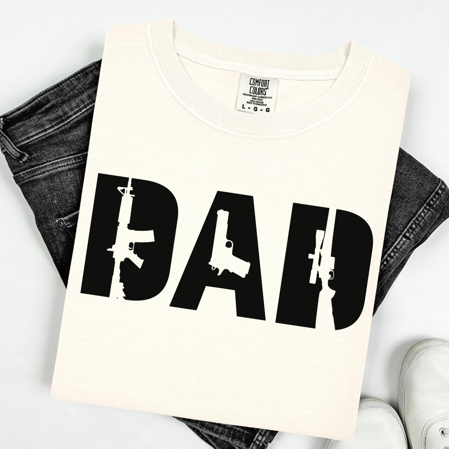 Comfort Colors Fathers Day Shirt, Dad Shirt, Dad Tshirt, Gun Shirt, First Amendment Shirt, Dad Tee, Fathers Day Gift, Dad Birthday Gift