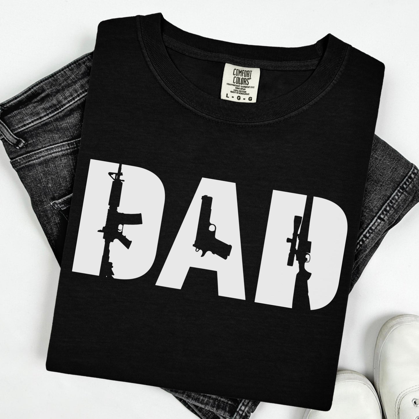 Comfort Colors Fathers Day Shirt, Dad Shirt, Dad Tshirt, Gun Shirt, First Amendment Shirt, Dad Tee, Fathers Day Gift, Dad Birthday Gift
