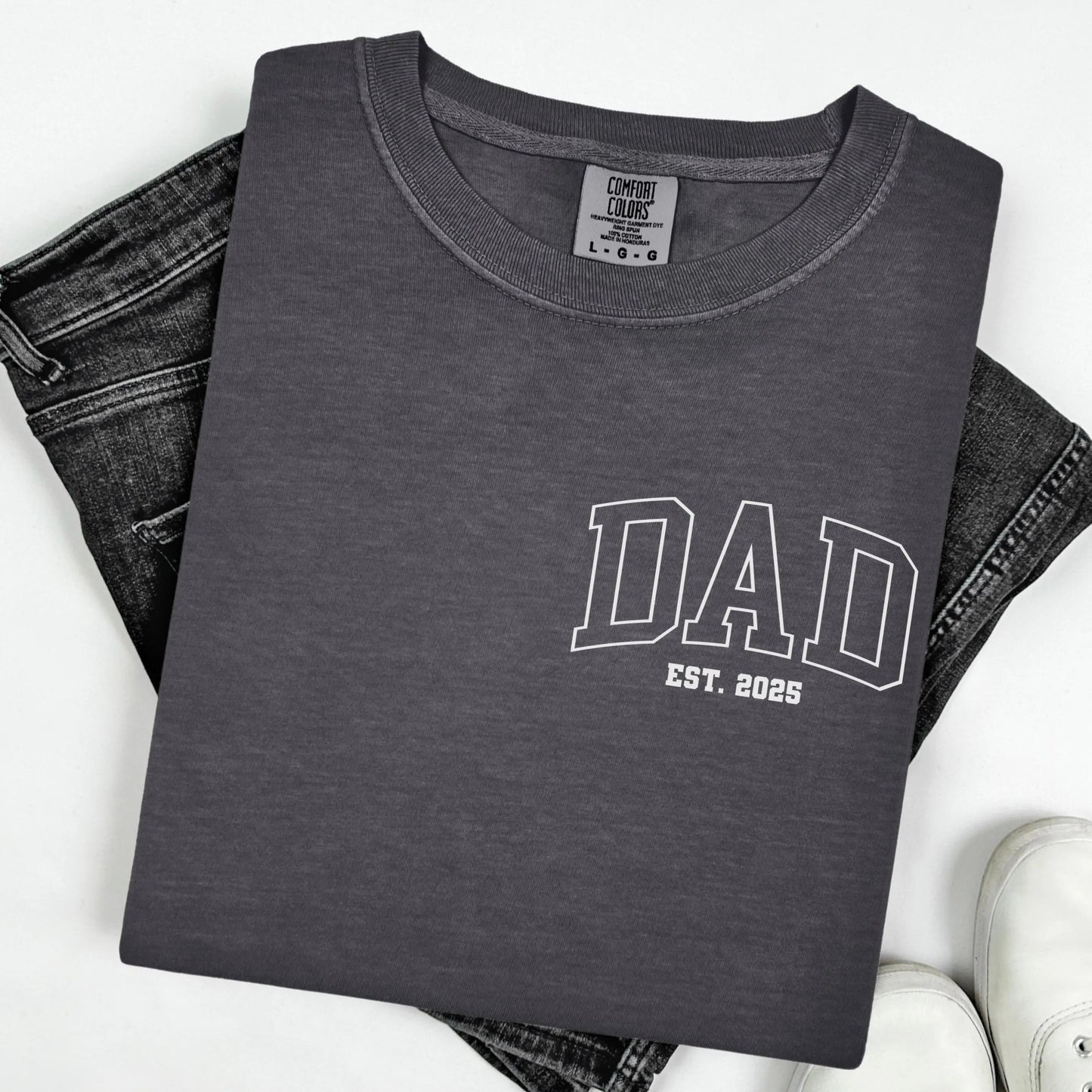 Comfort Colors Fathers Day Shirt, Dad Shirt, Dad Tshirt, New Dad Shirt, Custom Dad Shirt, Fathers Day Gift, Dad Gift, Baby Shower Gift