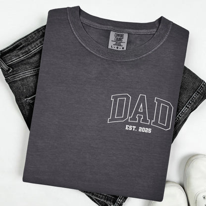Comfort Colors Fathers Day Shirt, Dad Shirt, Dad Tshirt, New Dad Shirt, Custom Dad Shirt, Fathers Day Gift, Dad Gift, Baby Shower Gift