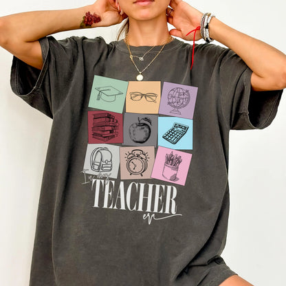 Comfort Colors Teacher Shirt, Kindergarten Teacher Shirt, Teacher Tshirt, Teacher Appreciation Shirt, Teacher Gift, In My Teacher Era