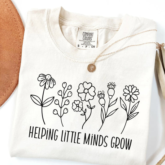 Comfort Colors Teacher Shirt, Kindergarten Teacher Shirt, Teacher Tshirt, Teacher Appreciation Shirt, Little Minds Shirt, New Teacher Gift