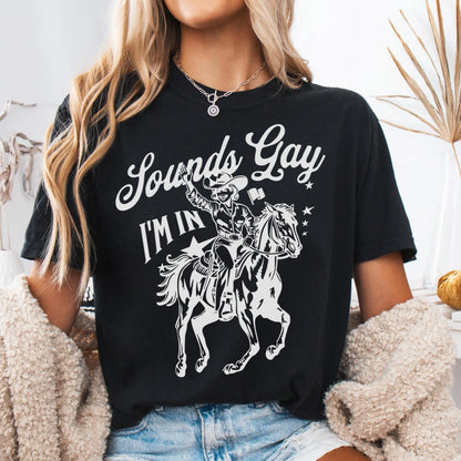 Comfort Colors Gay Pride Shirt, Pride Shirt, LGBTQ Shirt, Lesbian Shirt, Inclusive Shirt, Funny Shirt, Transgender Shirt, Sounds Gay Shirt