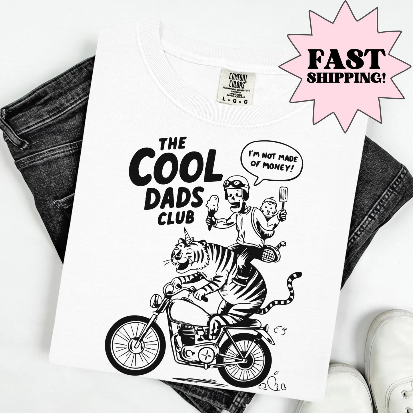 Comfort Colors Fathers Day Shirt, Dad Shirt, Cool Dads Club Tshirt, Funny Dad Shirt, Fathers Day Gift, Dad Gift, Dad Birthday Gift