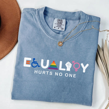 Comfort Colors Pride Shirt, Gay Shirt, LGBTQ Shirt, Lesbian Shirt, Inclusive Shirt, Trans Shirt, Queer Tee, Equality Hurts No One Shirt