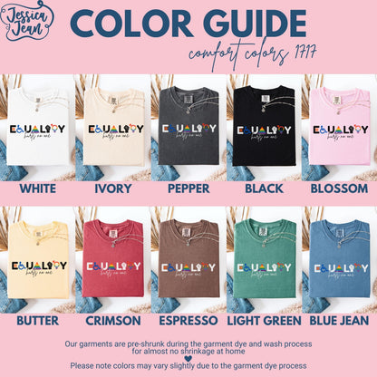 Comfort Colors Pride Shirt, Gay Shirt, LGBTQ Shirt, Lesbian Shirt, Inclusive Shirt, Trans Shirt, Queer Tee, Equality Hurts No One Shirt