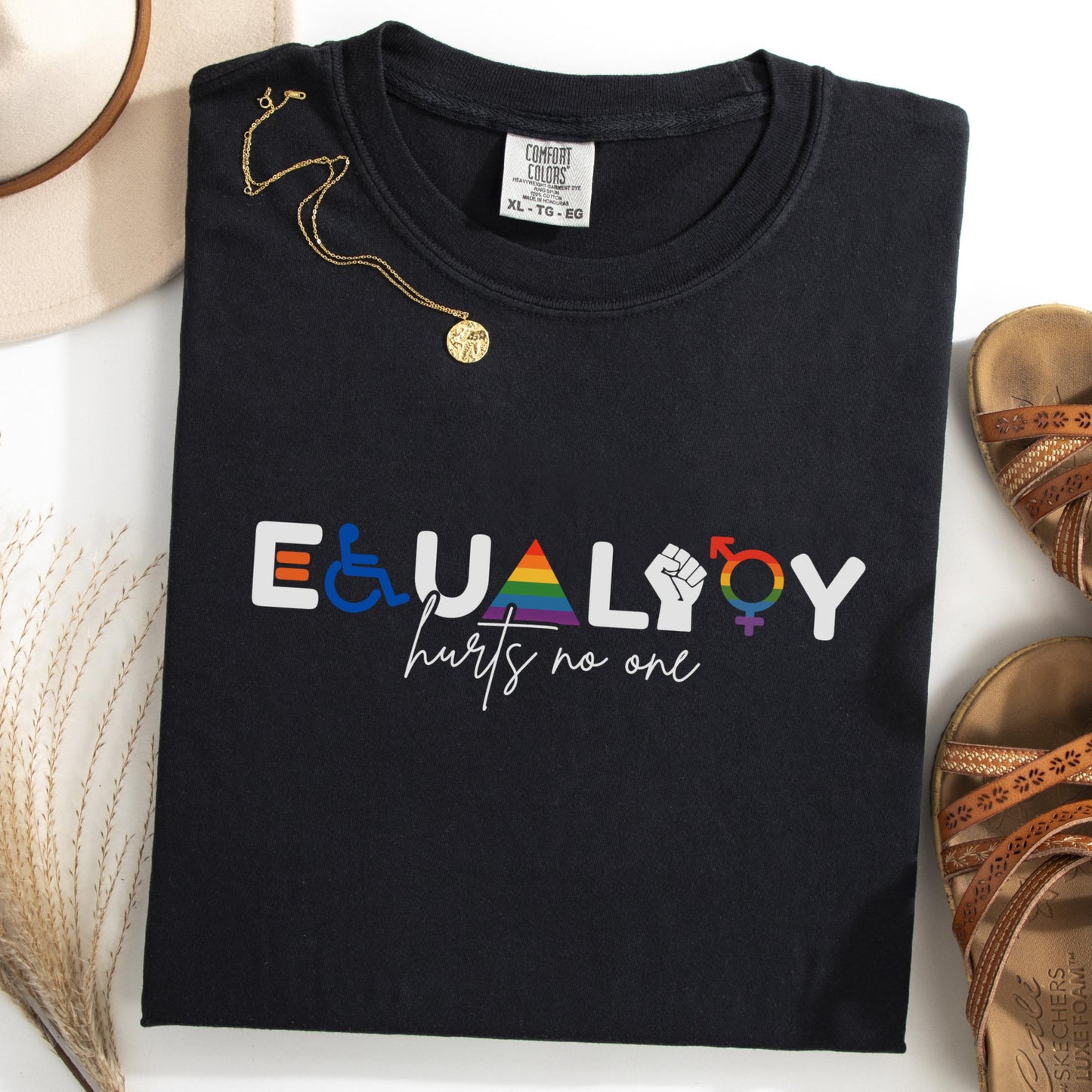 Comfort Colors Pride Shirt, Gay Shirt, LGBTQ Shirt, Lesbian Shirt, Inclusive Shirt, Trans Shirt, Queer Tee, Equality Hurts No One Shirt