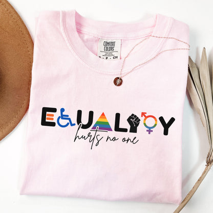 Comfort Colors Pride Shirt, Gay Shirt, LGBTQ Shirt, Lesbian Shirt, Inclusive Shirt, Trans Shirt, Queer Tee, Equality Hurts No One Shirt