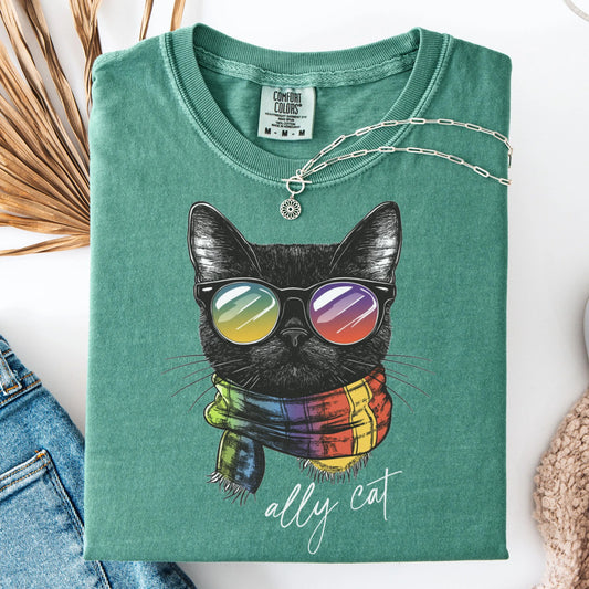 Comfort Colors Pride Shirt, Gay Shirt, LGBTQ Shirt, Lesbian Shirt, Inclusive Shirt, Funny Shirt, Transgender Shirt, Equality Shirt, Ally Cat