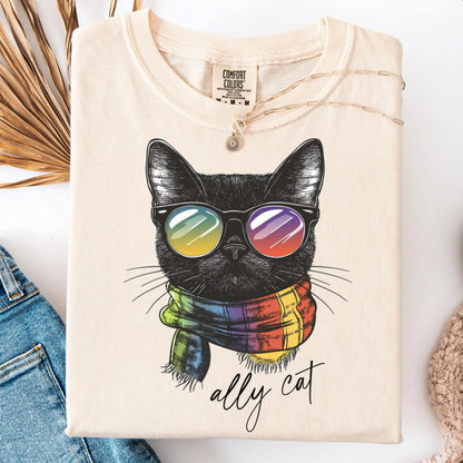 Comfort Colors Pride Shirt, Gay Shirt, LGBTQ Shirt, Lesbian Shirt, Inclusive Shirt, Funny Shirt, Transgender Shirt, Equality Shirt, Ally Cat