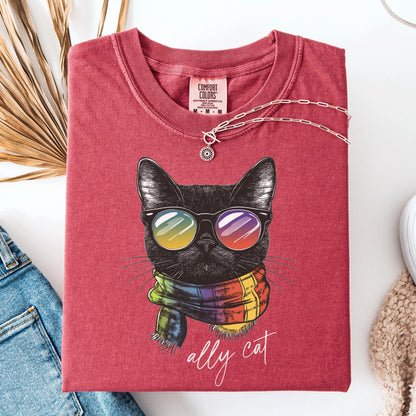 Comfort Colors Pride Shirt, Gay Shirt, LGBTQ Shirt, Lesbian Shirt, Inclusive Shirt, Funny Shirt, Transgender Shirt, Equality Shirt, Ally Cat