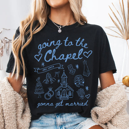 Comfort Colors Bride Shirt, Going to the Chapel Shirt, Bachelorette Shirts, Wedding Party Shirts, Wedding Bride Tshirt, Custom Bride Tee