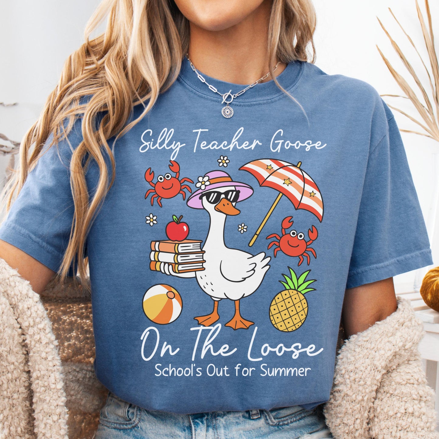 Comfort Colors Teacher Shirt, Last Day Of School Shirts, Silly Goose Shirt, Kindergarten Teacher Shirt, School Shirt, Teacher Appreciation