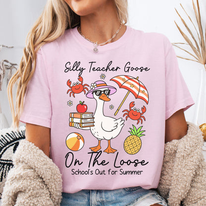 Comfort Colors Teacher Shirt, Last Day Of School Shirts, Silly Goose Shirt, Kindergarten Teacher Shirt, School Shirt, Teacher Appreciation