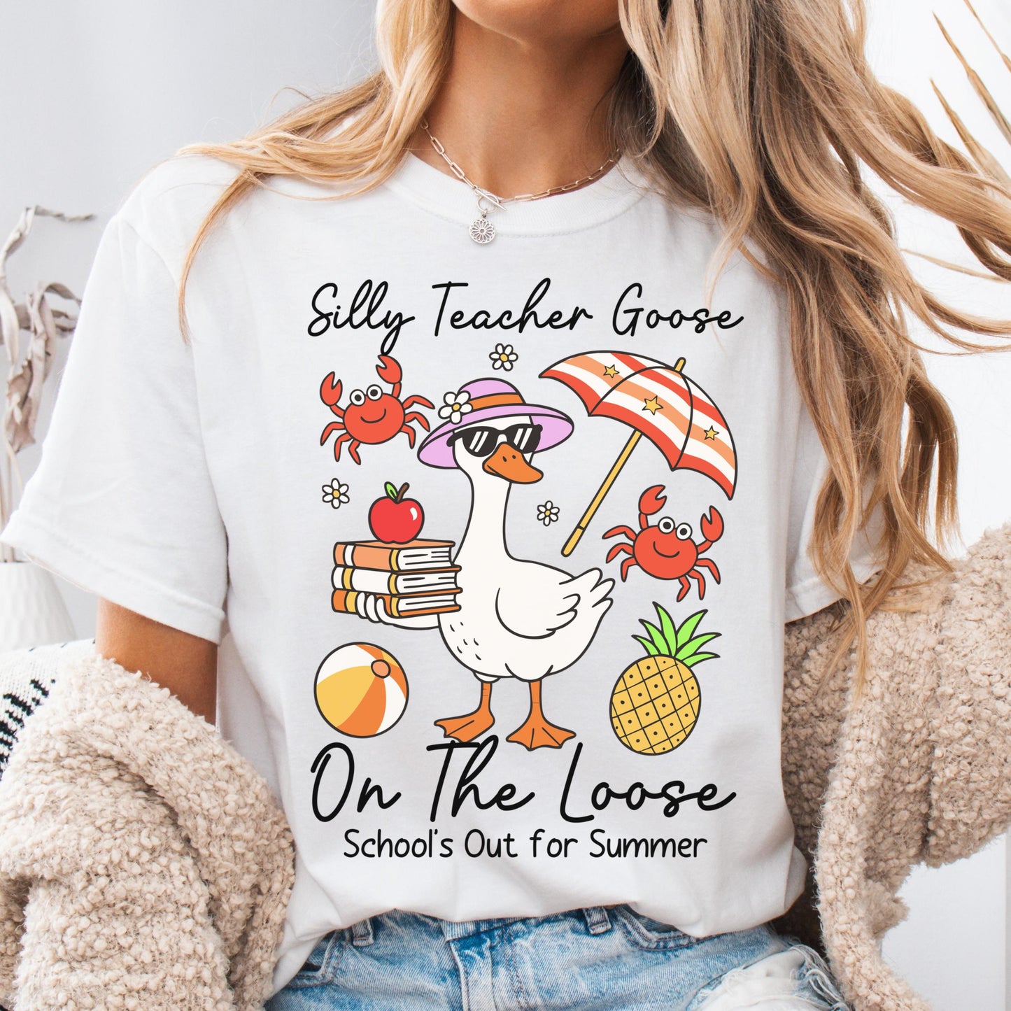 Comfort Colors Teacher Shirt, Last Day Of School Shirts, Silly Goose Shirt, Kindergarten Teacher Shirt, School Shirt, Teacher Appreciation