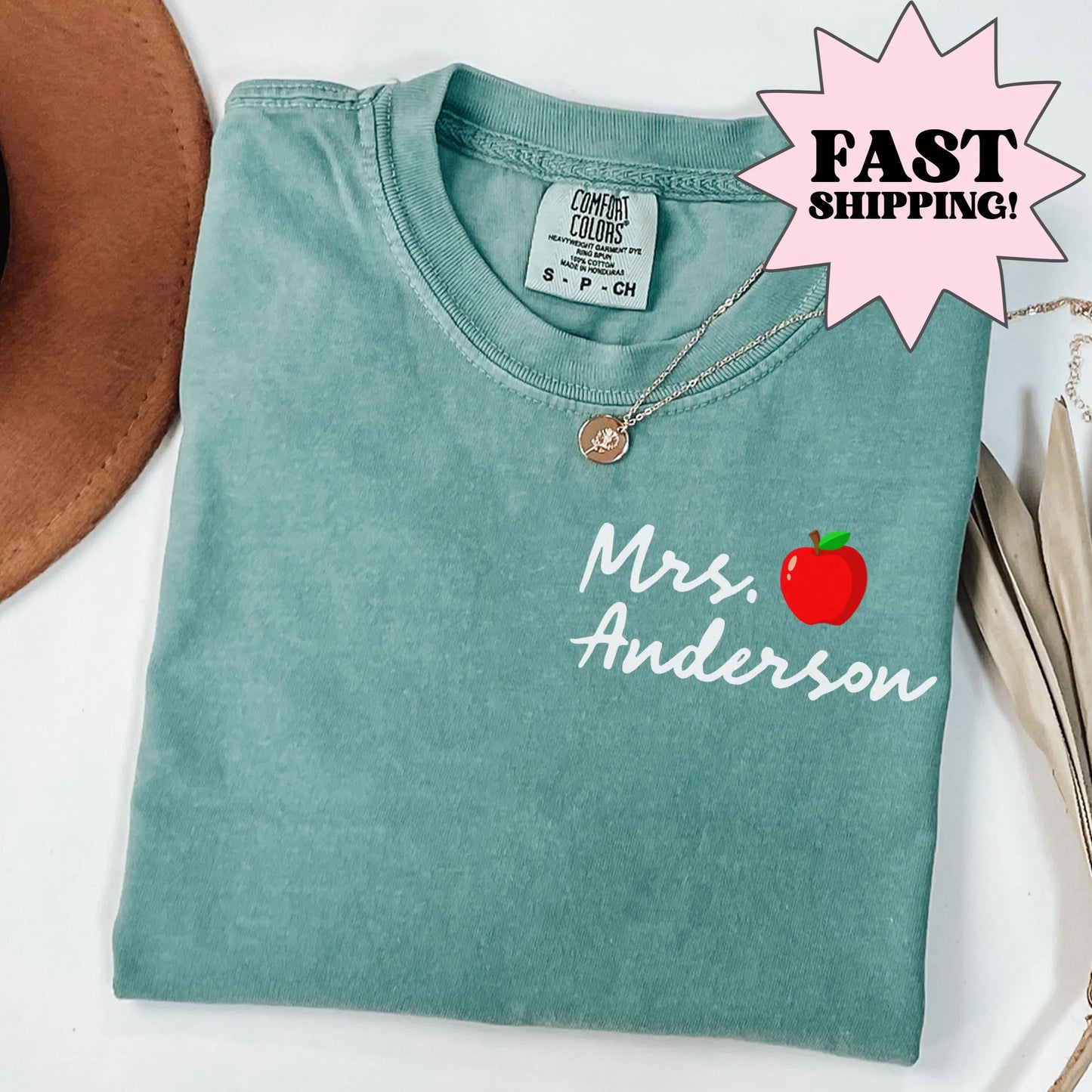 Comfort Colors Teacher Shirt, Kindergarten Teacher Shirt, Custom Name Teacher Shirt, New Teacher Tee, Teacher Appreciation Gift
