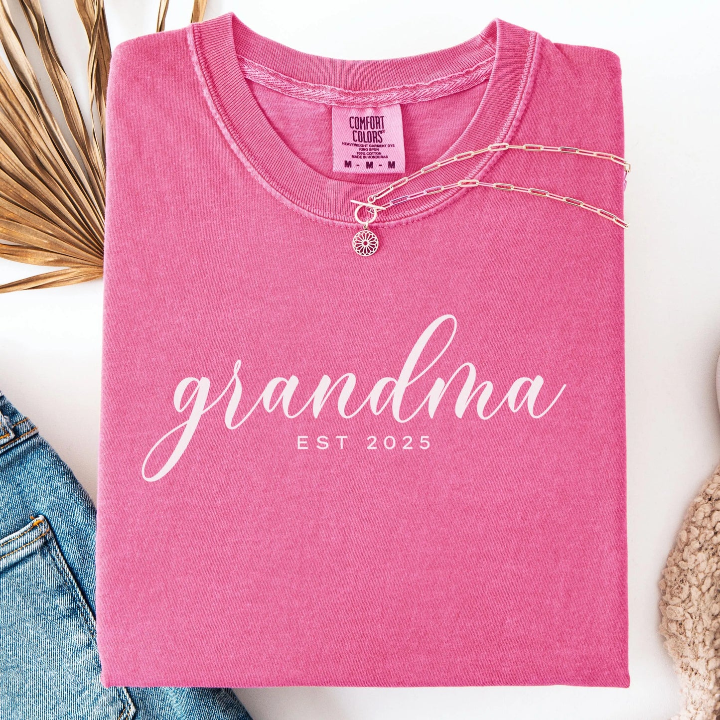 Comfort Colors Grandma Shirt, Mother's Day Shirt, New Grandma Shirt, Nana Shirt, Custom Mom Shirt, Pregnancy Reveal Shirt, Grandma Gift