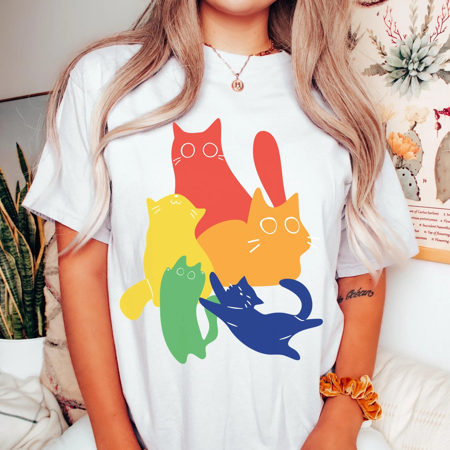 Comfort Colors Pride Shirt, Gay Shirt, LGBTQ Shirt, Lesbian Tee, Inclusive Shirt, Transgender Shirt, Equality Shirt, Gay Cat Shirt, Cat Tee