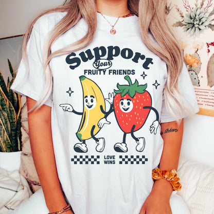 Comfort Colors Pride Shirt, Gay Shirt, LGBTQ Shirt, Lesbian Tee, Inclusive Shirt, Transgender Shirt, Equality Shirt, Ally Shirt, Fruit Shirt