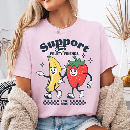 Comfort Colors Pride Shirt, Gay Shirt, LGBTQ Shirt, Lesbian Tee, Inclusive Shirt, Transgender Shirt, Equality Shirt, Ally Shirt, Fruit Shirt