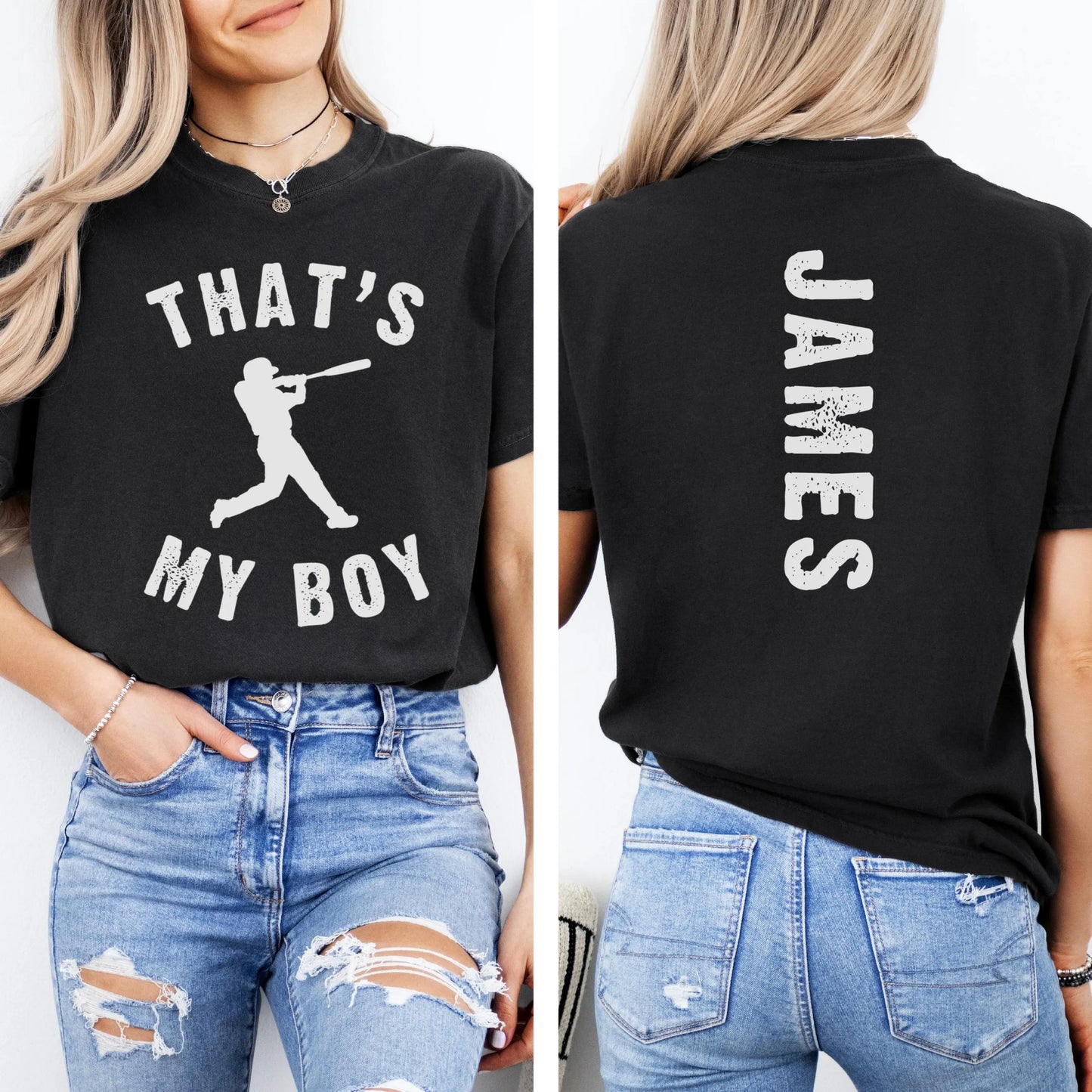Comfort Colors Baseball Shirt, Baseball Mom Shirt, Baseball Mama Shirt, Baseball Sister Shirt, Photo Shirt, Custom Matching Baseball Shirts