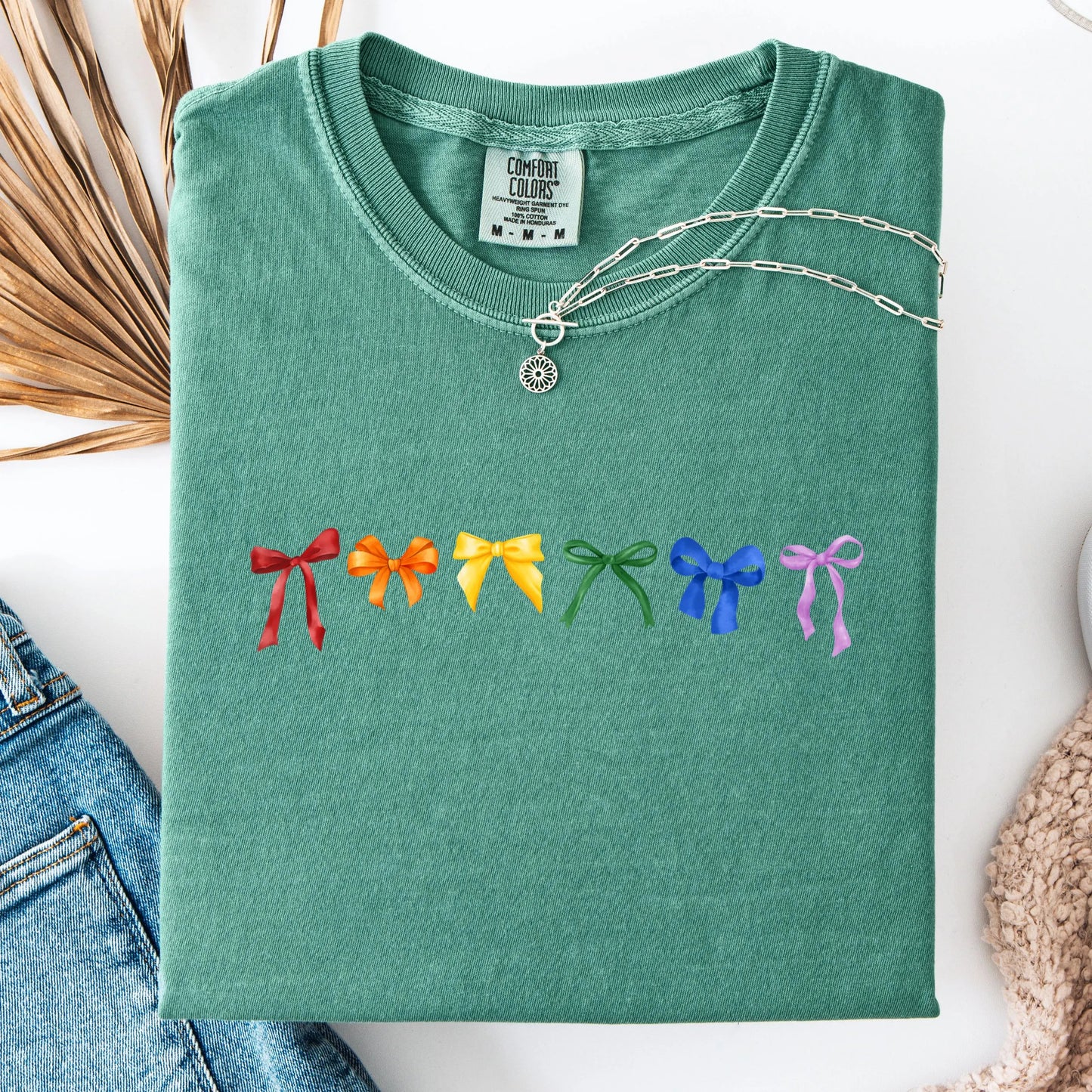 Comfort Colors Pride Shirt, Gay Shirt, LGBTQ Shirt, Trans Shirt, Lesbian Tee, Inclusive Shirt, Transgender Shirt, Equality Tee, Bow Shirt