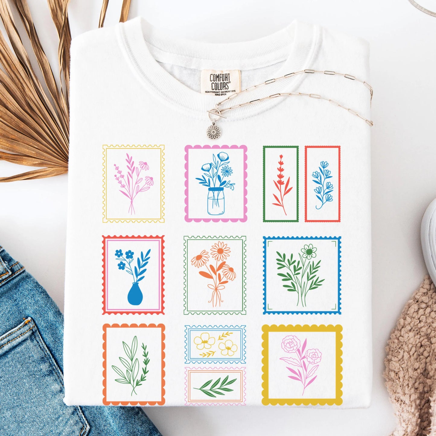 Comfort Colors Pride Shirt, Floral Shirt, LGBTQ Shirt, Trans Shirt, Lesbian Tee, Inclusive Shirt, Transgender Shirt, Stamp Tee, Floral Shirt