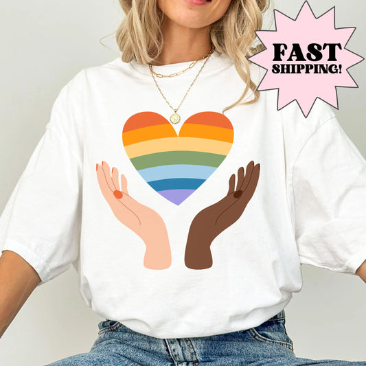 Comfort Colors Pride Shirt, Gay Shirt, LGBTQ Shirt, Trans Shirt, Inclusive Shirt, Transgender Shirt, Equality Tee, Love Wins, Diversity Tee
