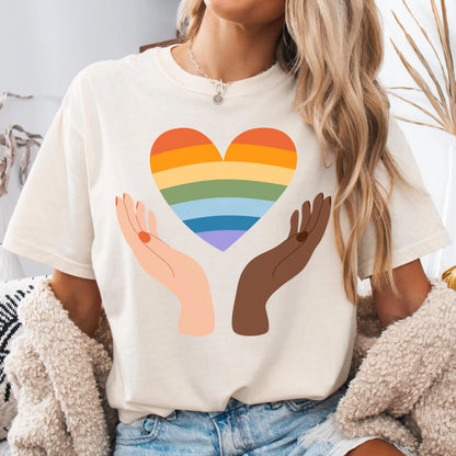 Comfort Colors Pride Shirt, Gay Shirt, LGBTQ Shirt, Trans Shirt, Inclusive Shirt, Transgender Shirt, Equality Tee, Love Wins, Diversity Tee