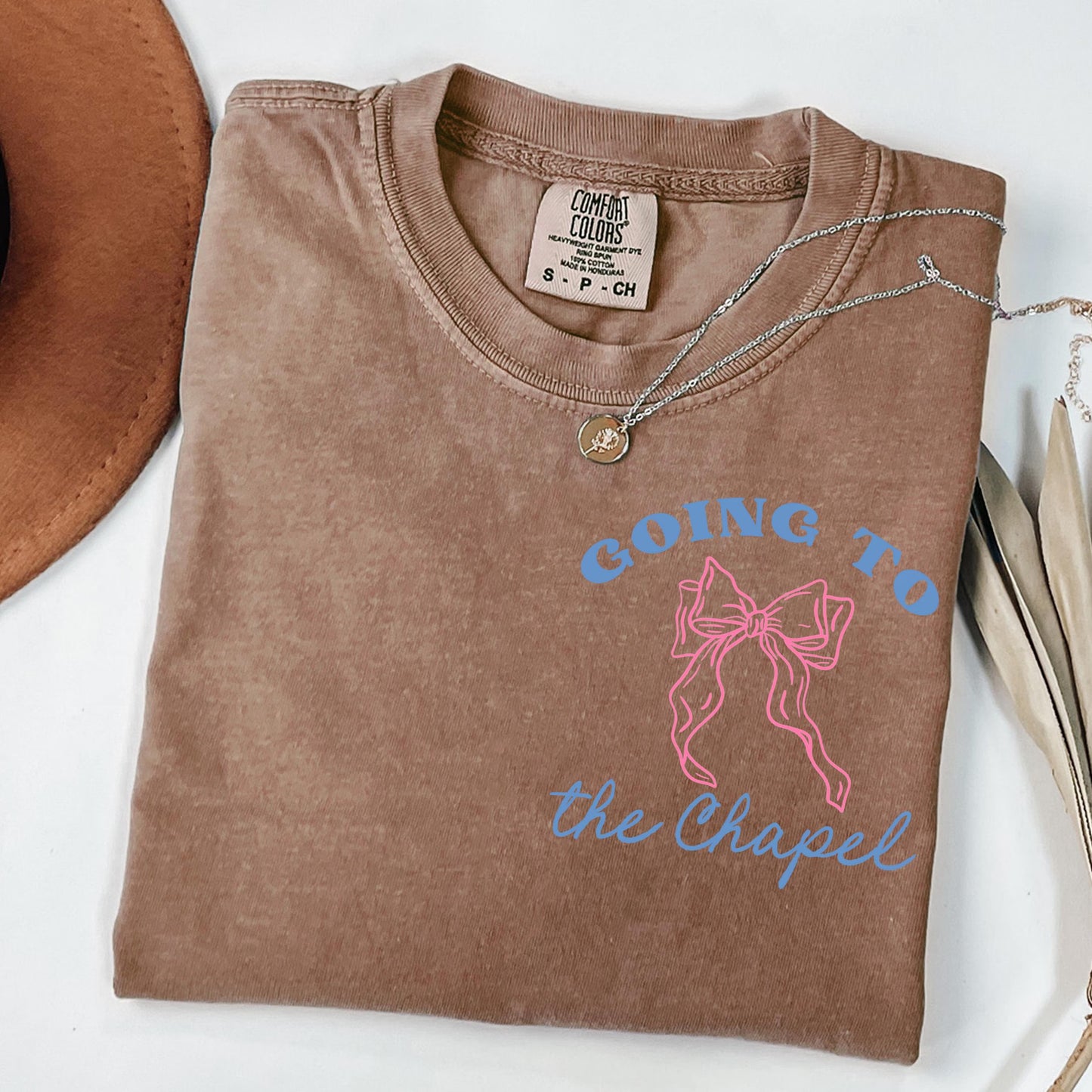 Bride Shirt, Comfort Colors Bride Shirt, Personalized Going to the Chapel Gonna Get Married Shirt, Bow Doodle Coquette Wedding Bride Tshirt