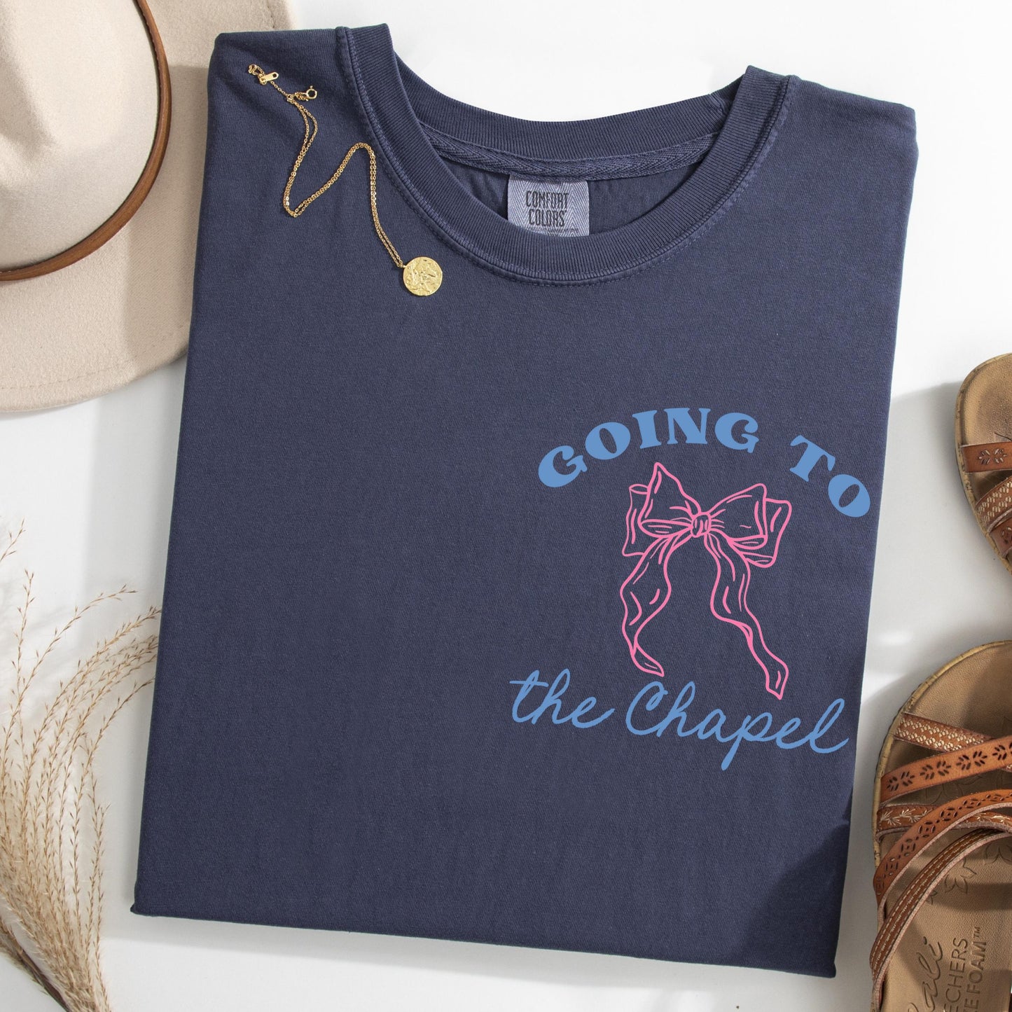 Bride Shirt, Comfort Colors Bride Shirt, Personalized Going to the Chapel Gonna Get Married Shirt, Bow Doodle Coquette Wedding Bride Tshirt