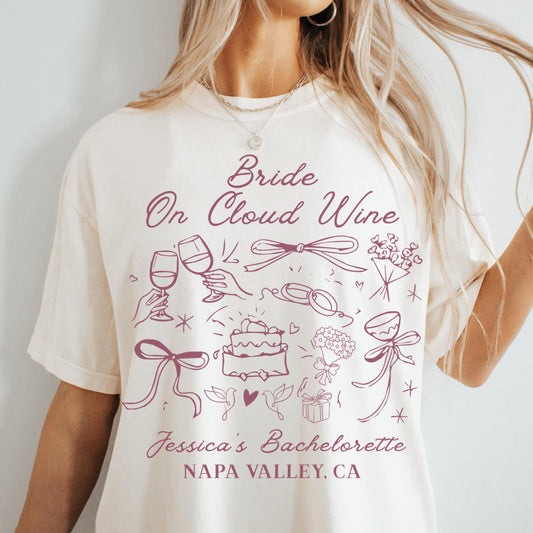 Comfort Colors Bachelorette Shirt, Bachelorette Party Shirts, Bride Shirt, Winery Bachelorette Shirts, Wine Wedding Party Bridesmaid Shirts